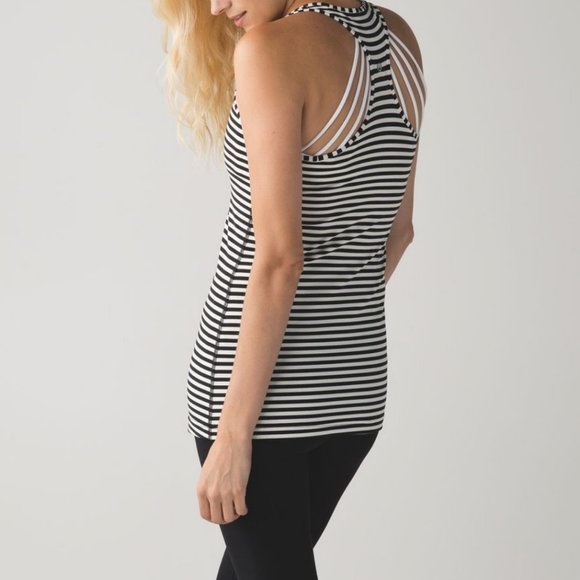 Lululemon Cool Racerback in Narrow Bold Stripe - Picture 3 of 8